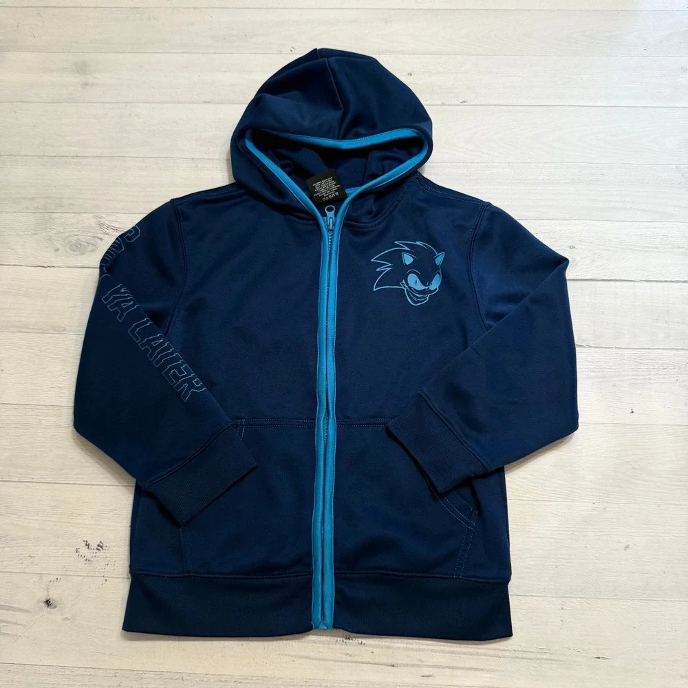 Sonic the Hedgehog‎ Sonic boom kids zip up sweatshirt size 7